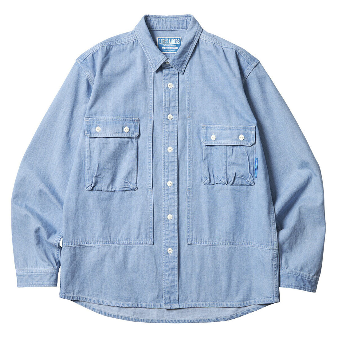 リベレイダース Liberaiders Liberaiders UTILITY DENIM SHIRT（リベレイダース ユーティリティー デニムシャツ） （BLUE） BLUE