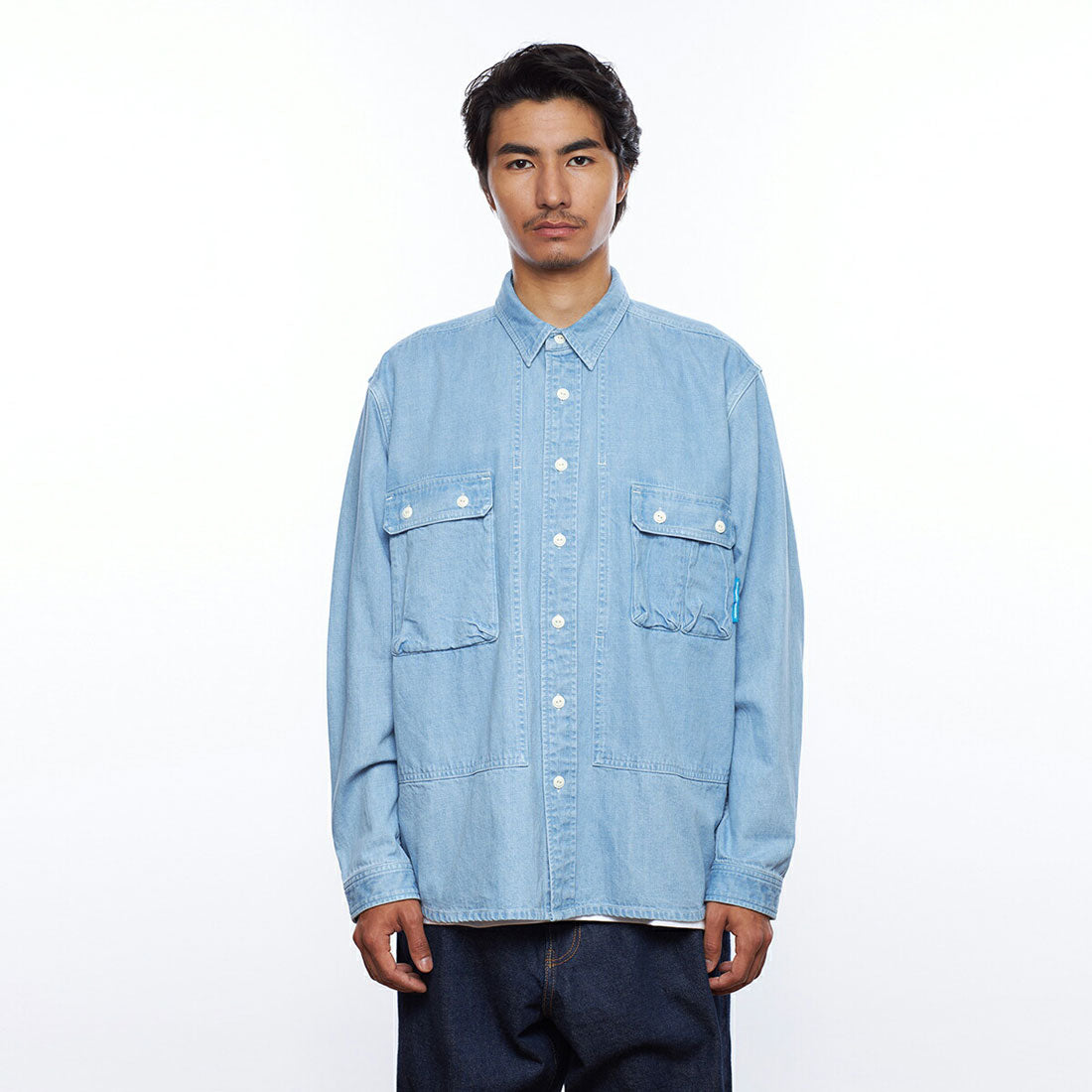 リベレイダース Liberaiders Liberaiders UTILITY DENIM SHIRT（リベレイダース ユーティリティー デニムシャツ） （BLUE） BLUE