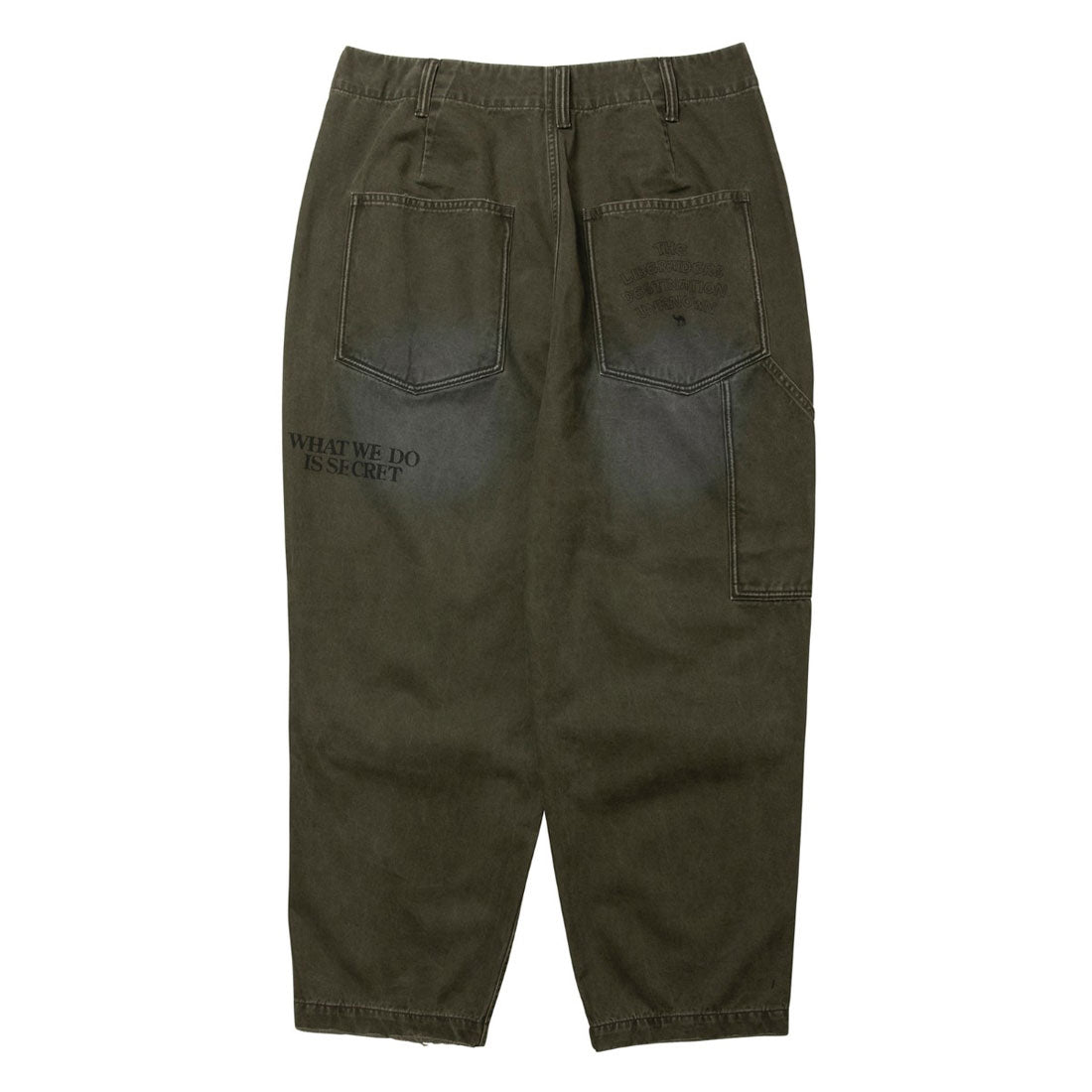 リベレイダース Liberaiders ハンドライティング プリント チノ サルエルパンツ（HANDWRITING PRINT CHINO SARROUEL PANTS） （GREEN） GREEN