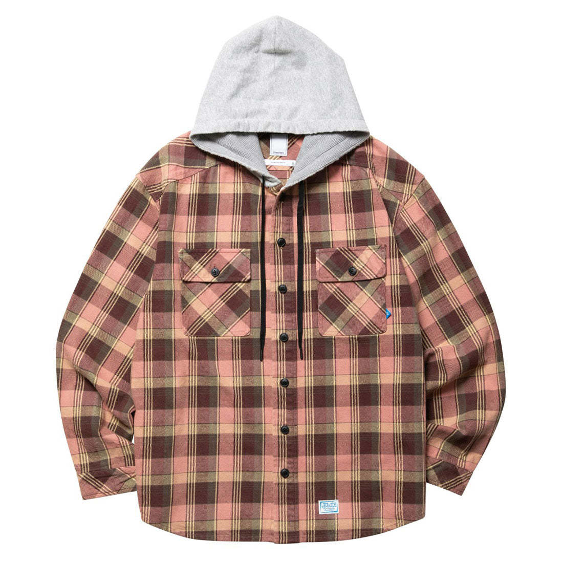 リベレイダース Liberaiders フーデッド プレイド シャツ（HOODED PLAID SHIRT） （PINK） PINK
