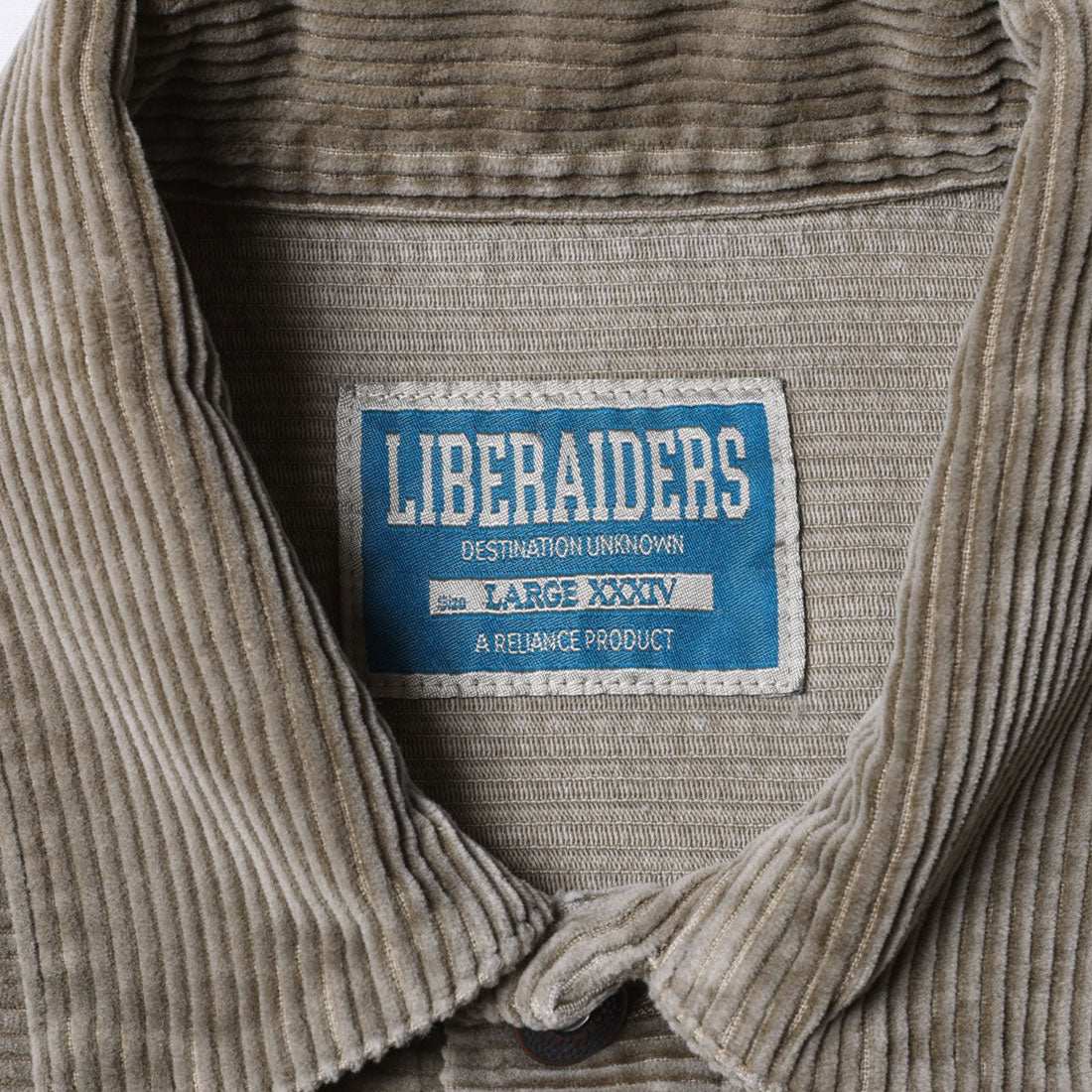 リベレイダース Liberaiders ガーメントダイ コーデュロイ ジャケット（GARMENT DYED CORDUROY JACKET） （BEIGE） BEIGE