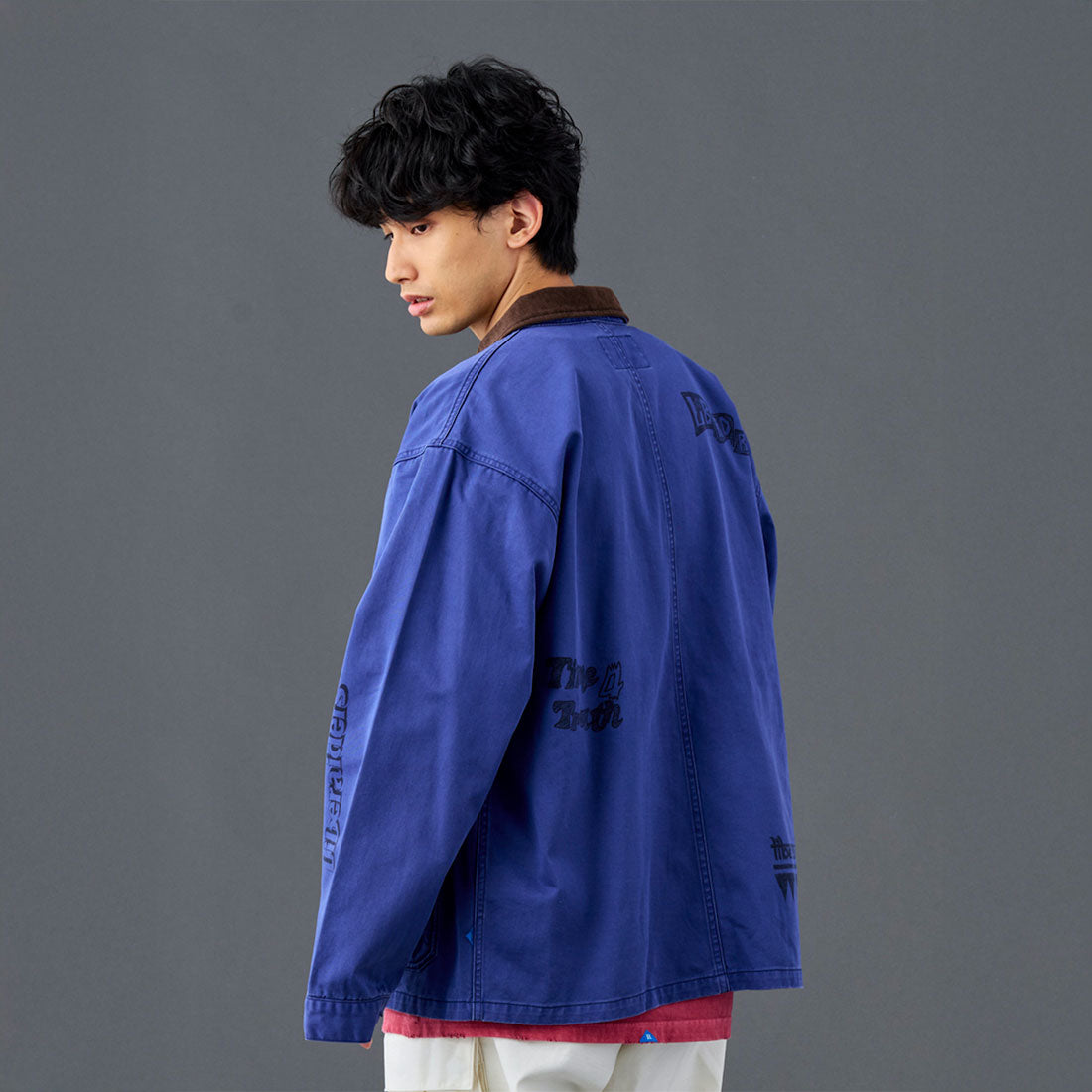 リベレイダース Liberaiders ハンドライティング プリント カバーオール（HANDWRITING PRINT COVERALL） （NAVY） NAVY