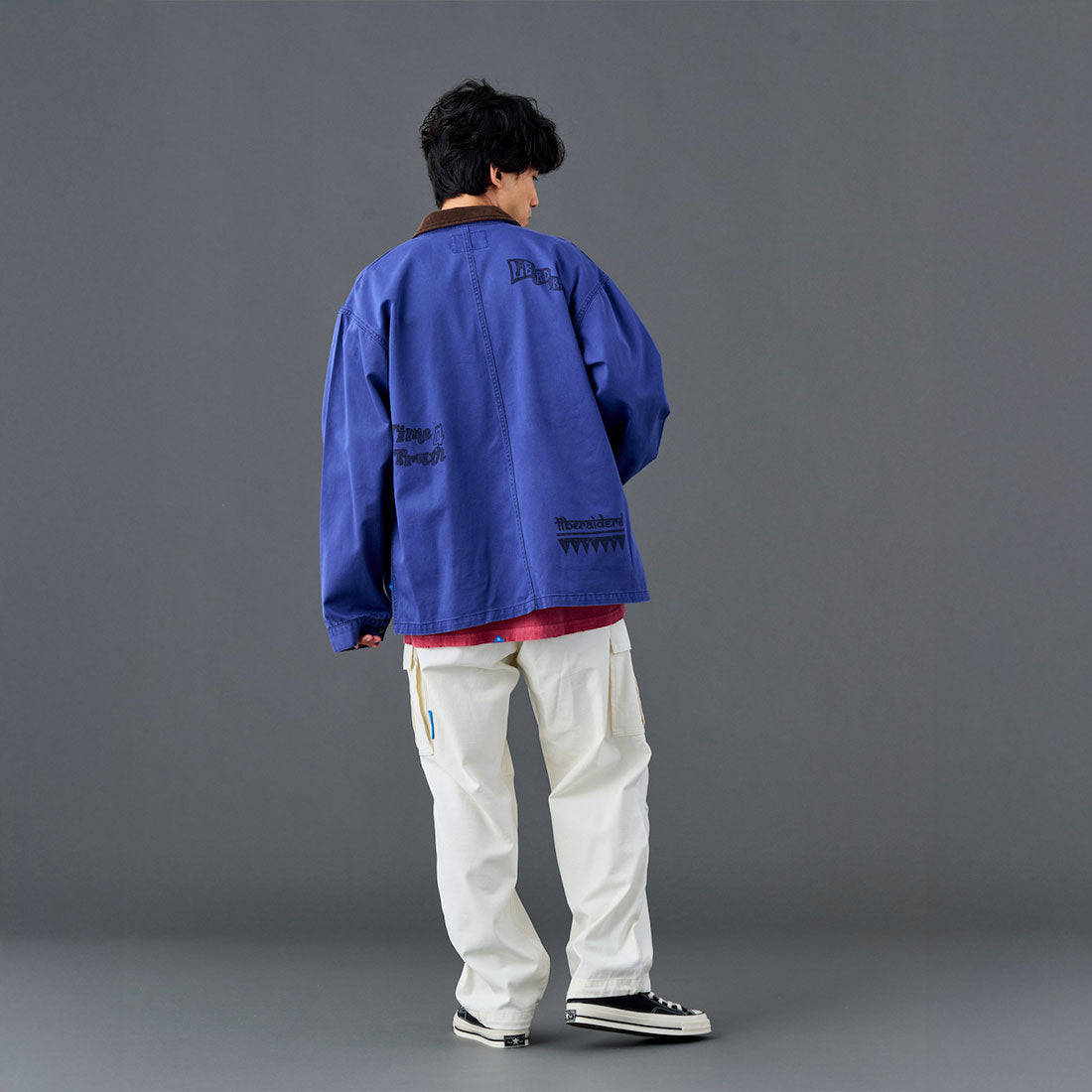 リベレイダース Liberaiders ハンドライティング プリント カバーオール（HANDWRITING PRINT COVERALL） （NAVY） NAVY