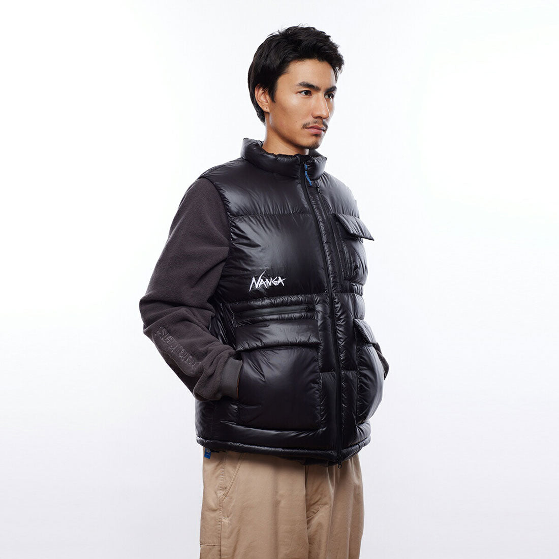 リベレイダース Liberaiders NANGA × Liberaiders RIPSTOP NYLON DOWN VEST（ナンガ×リベレイダース リップストップ ナイロン ダウン ベスト） （BLACK） BLACK