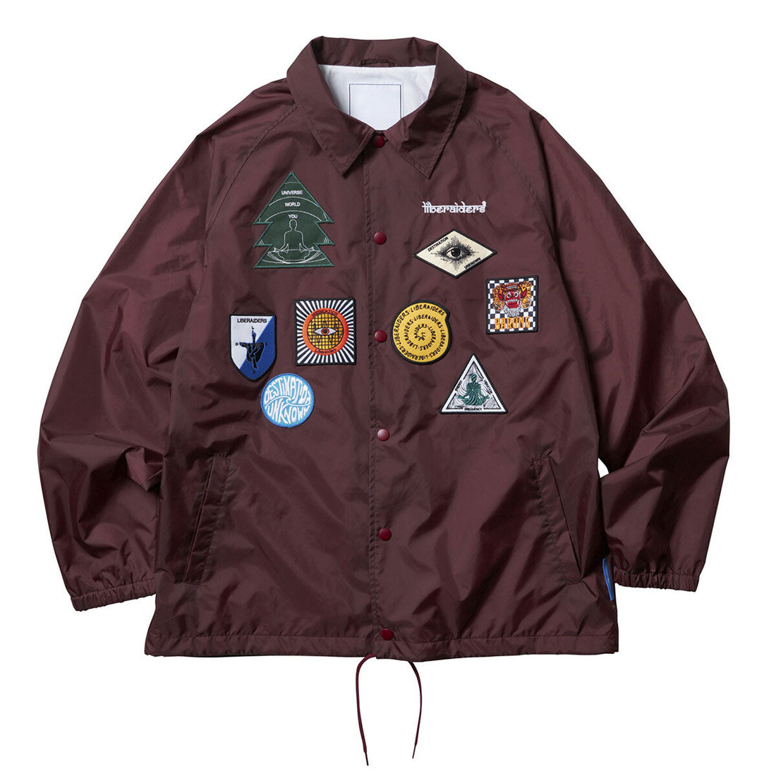 リベレイダース Liberaiders Liberaiders PATCH COACH JACKET（リベレイダース パッチ コーチジャケット） （BURGUNDY） BURGUNDY