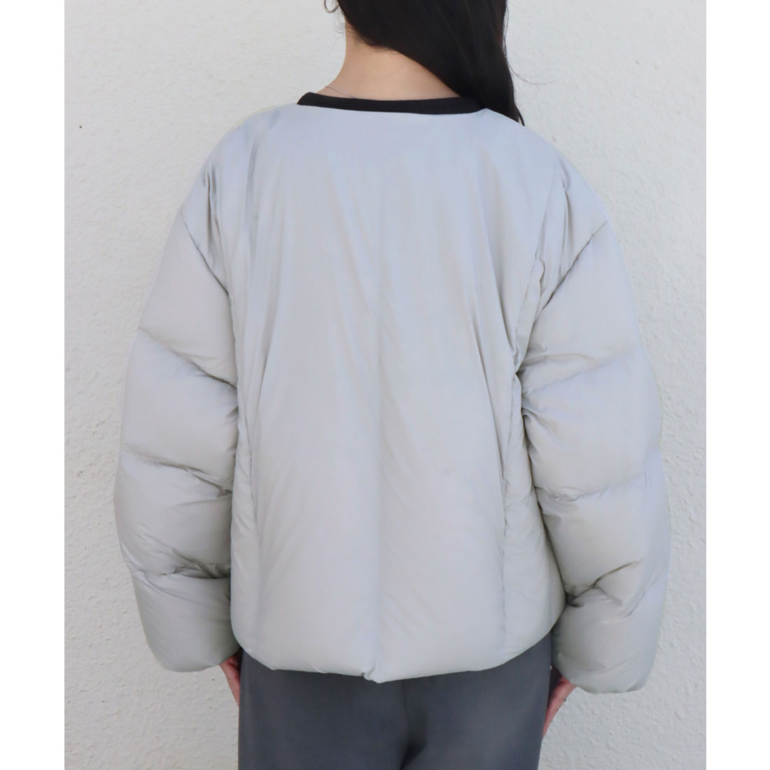 リベル モア libelle more ナイロンショート丈ダウン・フェザージャケット