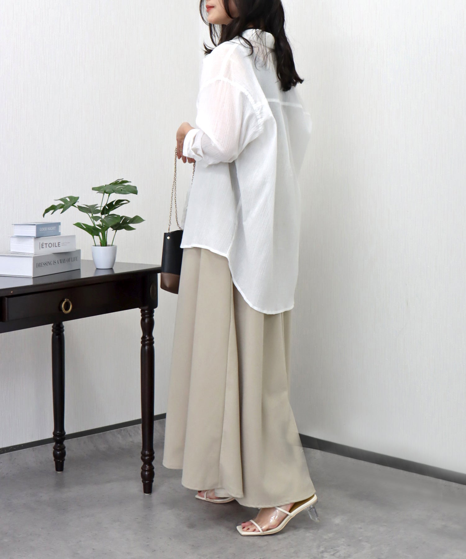 リベル モア libelle more らくちんケア〈洗濯機可能〉綿楊柳ベーシックシャツ （イエロー） イエロー