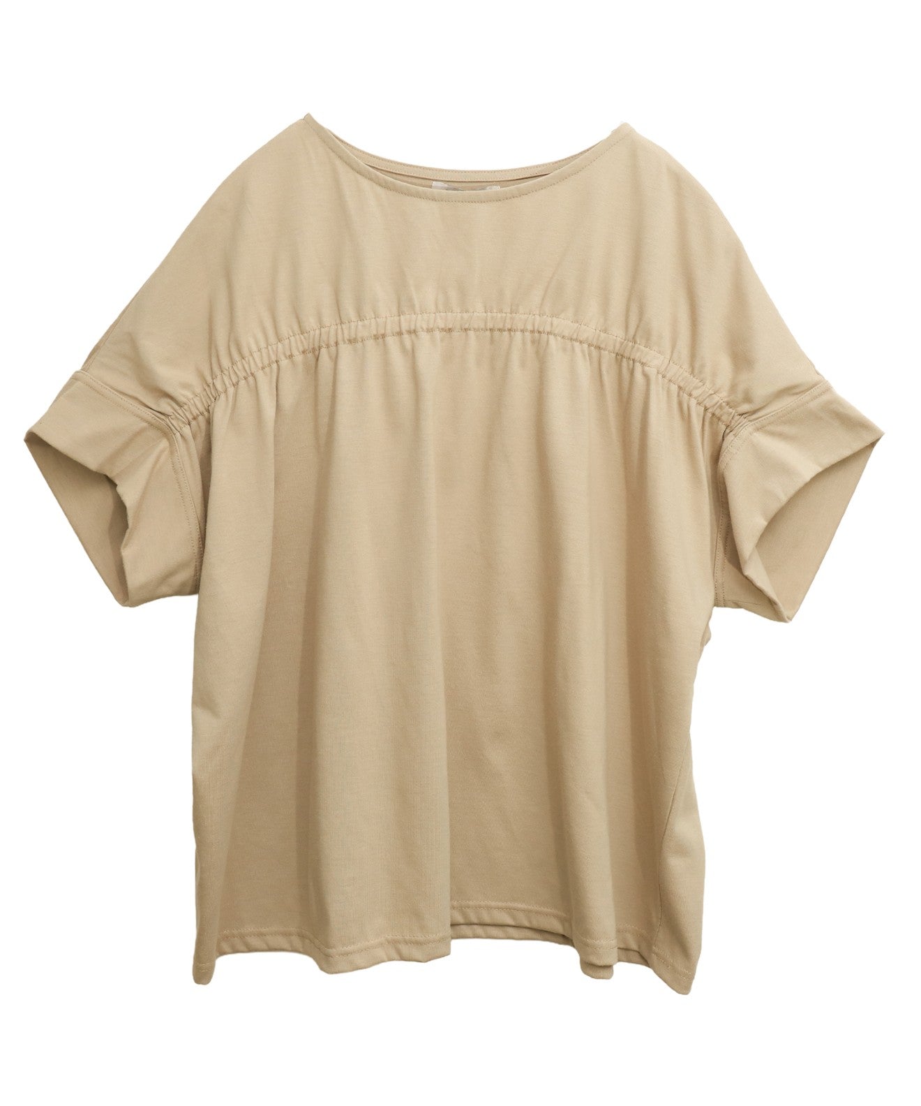 リベル モア libelle more ギャザー切替Tシャツ （クリーム） クリーム