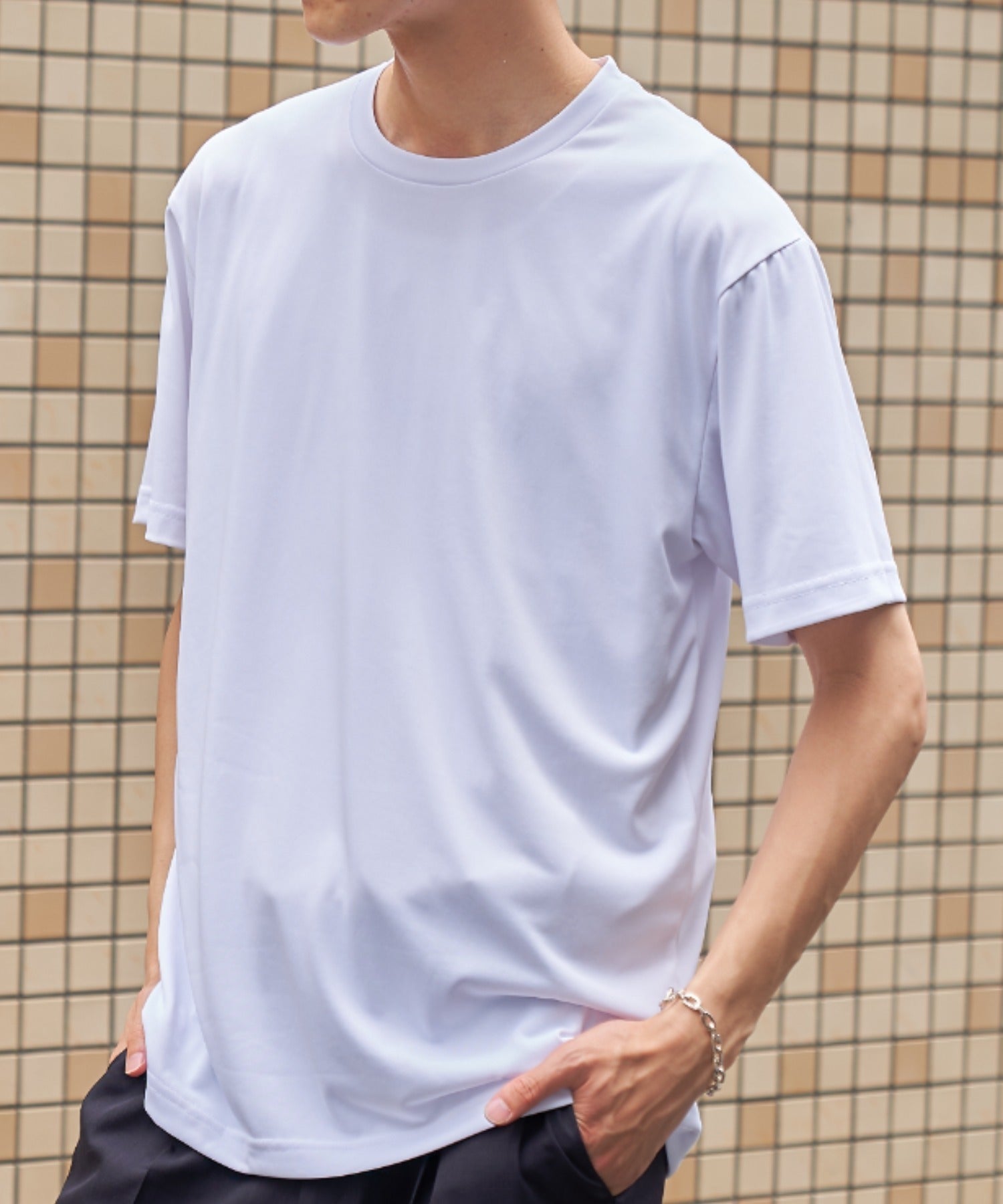ライフマックス LIFEMAX 【LIFEMAX】汗のニオイが気にならない！5.6オンスリサイクルポリエステルTシャツ(ポリジン加工) 半袖無地T 防臭 MS1164 （ホワイト） ホワイト