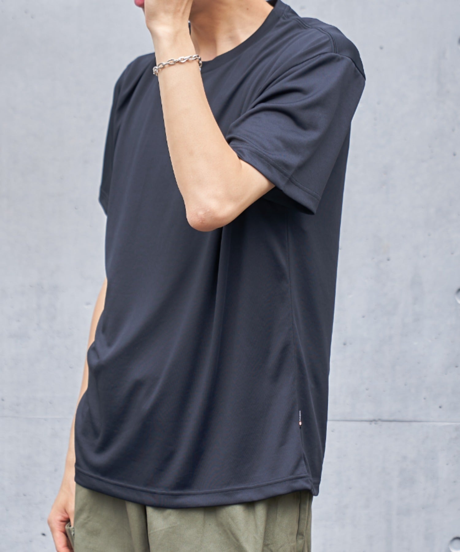 ライフマックス LIFEMAX 【LIFEMAX】汗のニオイが気にならない！5.6オンスリサイクルポリエステルTシャツ(ポリジン加工) 半袖無地T 防臭 MS1164 （ブラック） ブラック