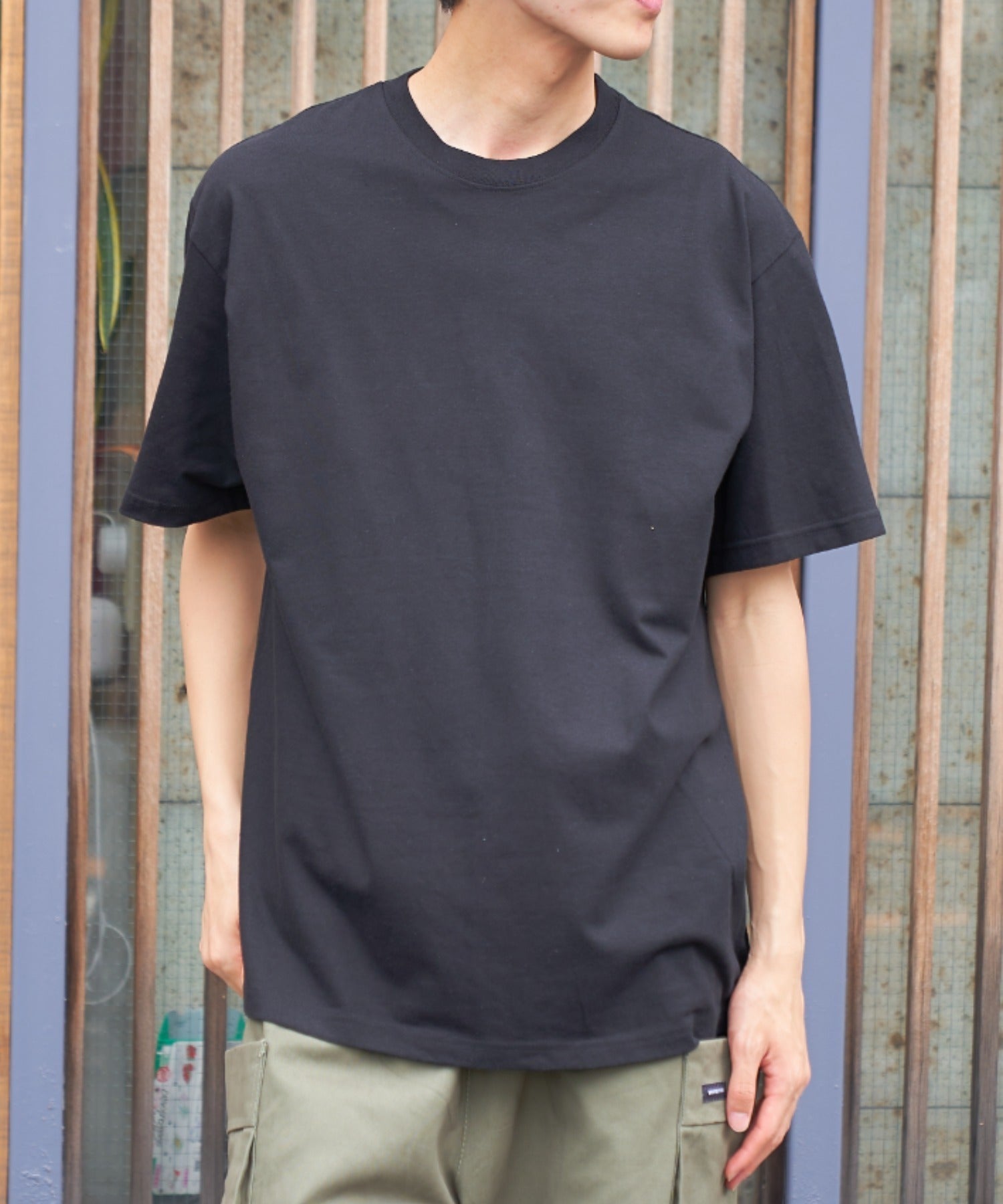 ライフマックス LIFEMAX 6.2オンスヘビーウエイトTシャツ（ポリジン加工）コットン半袖無地T 綿 MS1159 （ブラック） ブラック