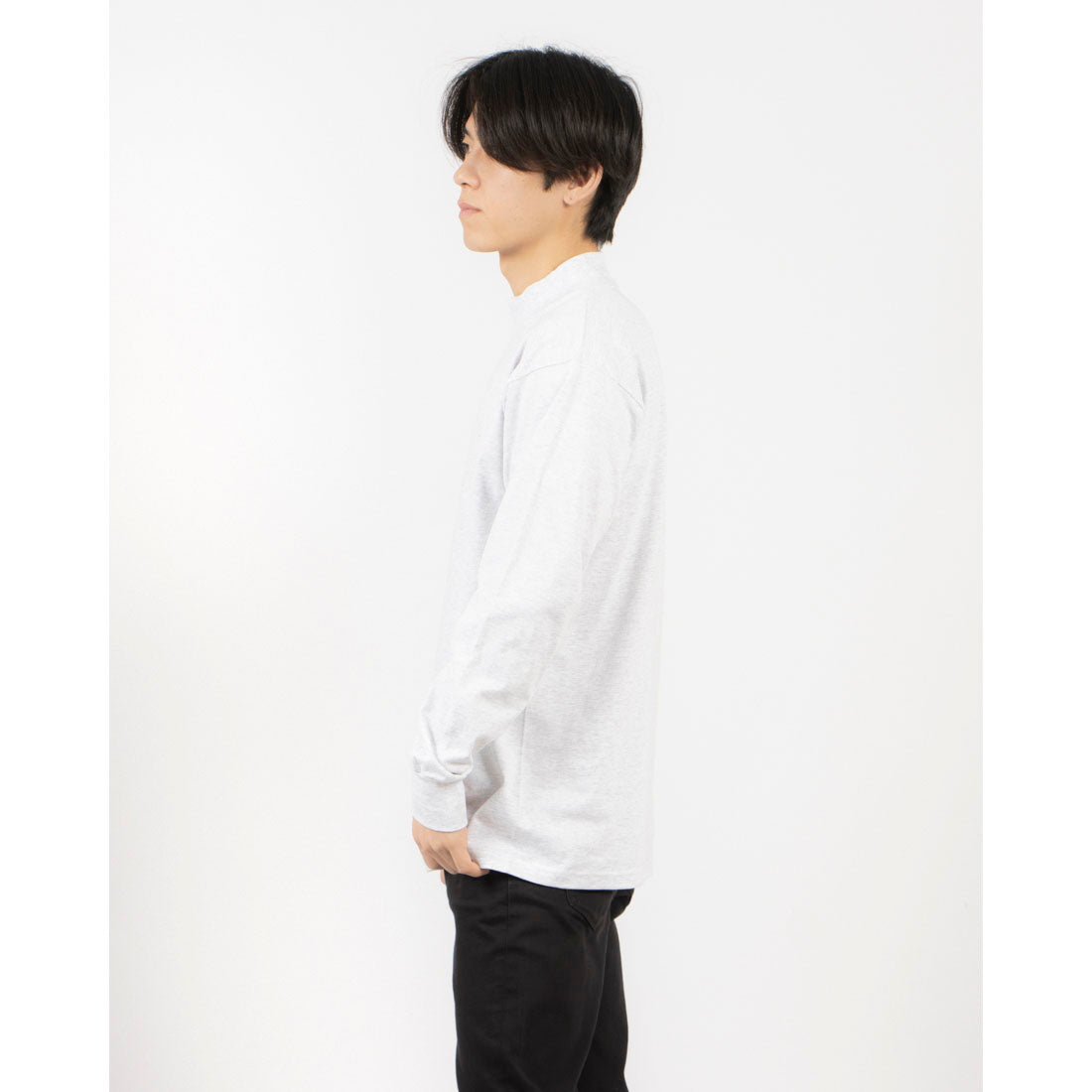 ライフウェア LIFEWEAR LIFEWEAR MOCK NECK LONG SLEEVE TSHIRTSライフウェア モックネック ロングスリーブT （アッシュ） アッシュ