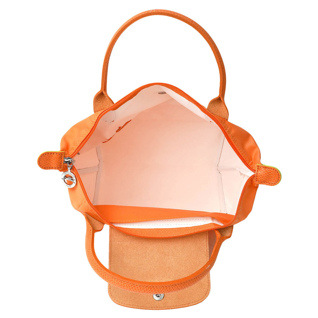 LONGCHAMP handbag Le Pliage green top handle bag size S 1621 919 P54 ORANGE