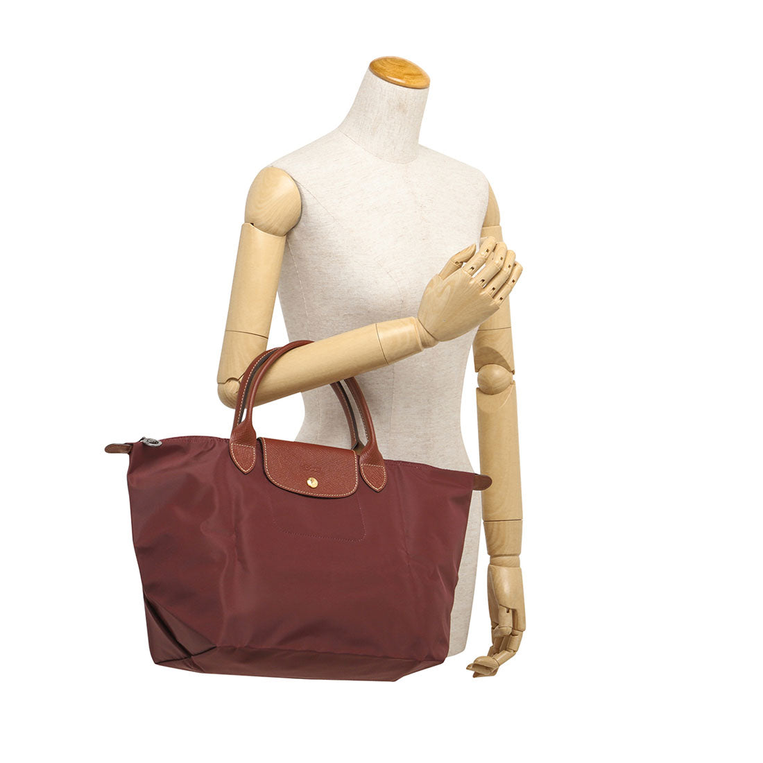 LONGCHAMP Le Pliage Top Handle Bag M Size 1623 089 P87 BORDEAUX