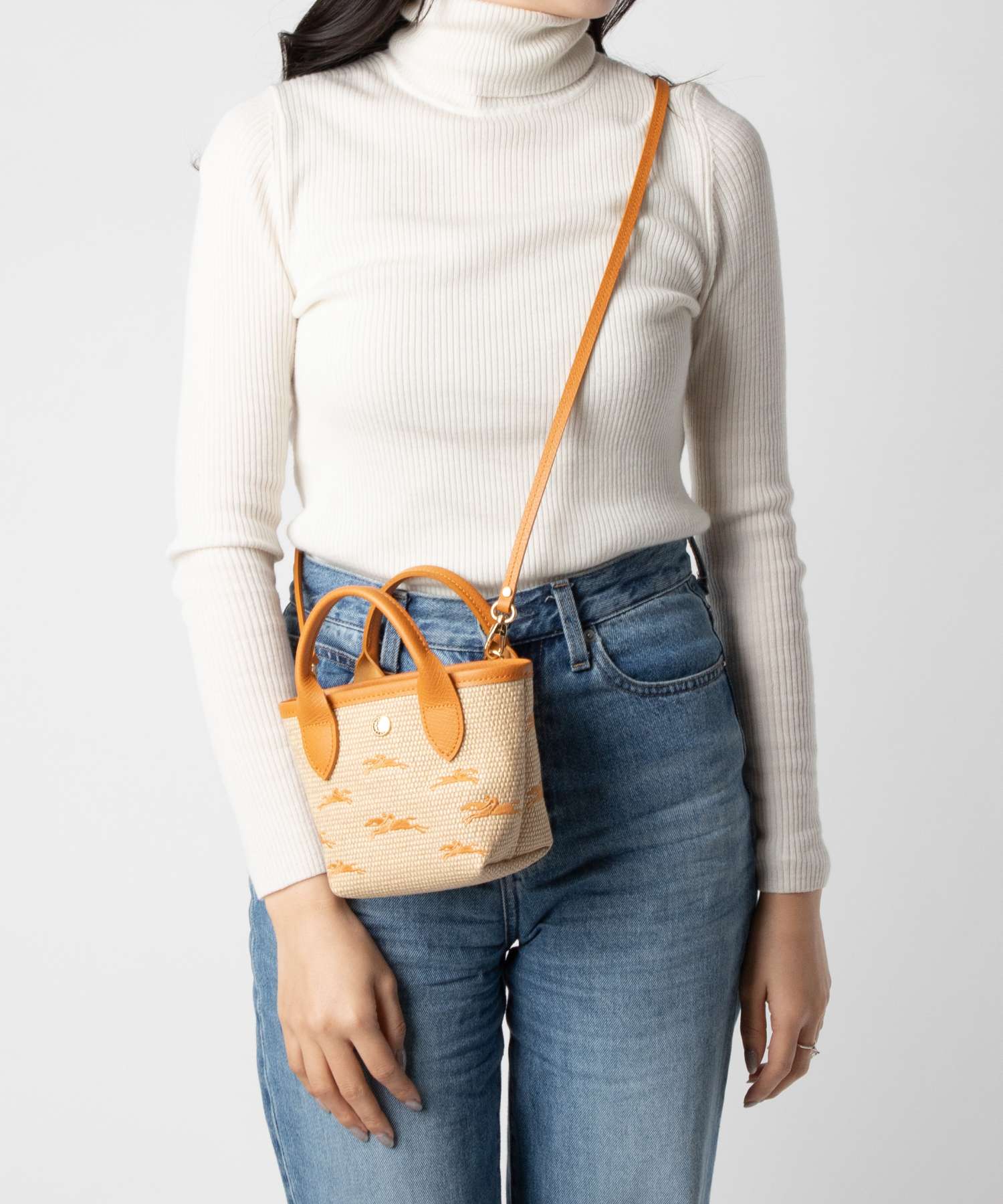 LONGCHAMP LONGCHAMP 10206 HCF Handbag Le Panier Pliage Women's Bag Le Paniers Pliage Shoulder Bag XS Size