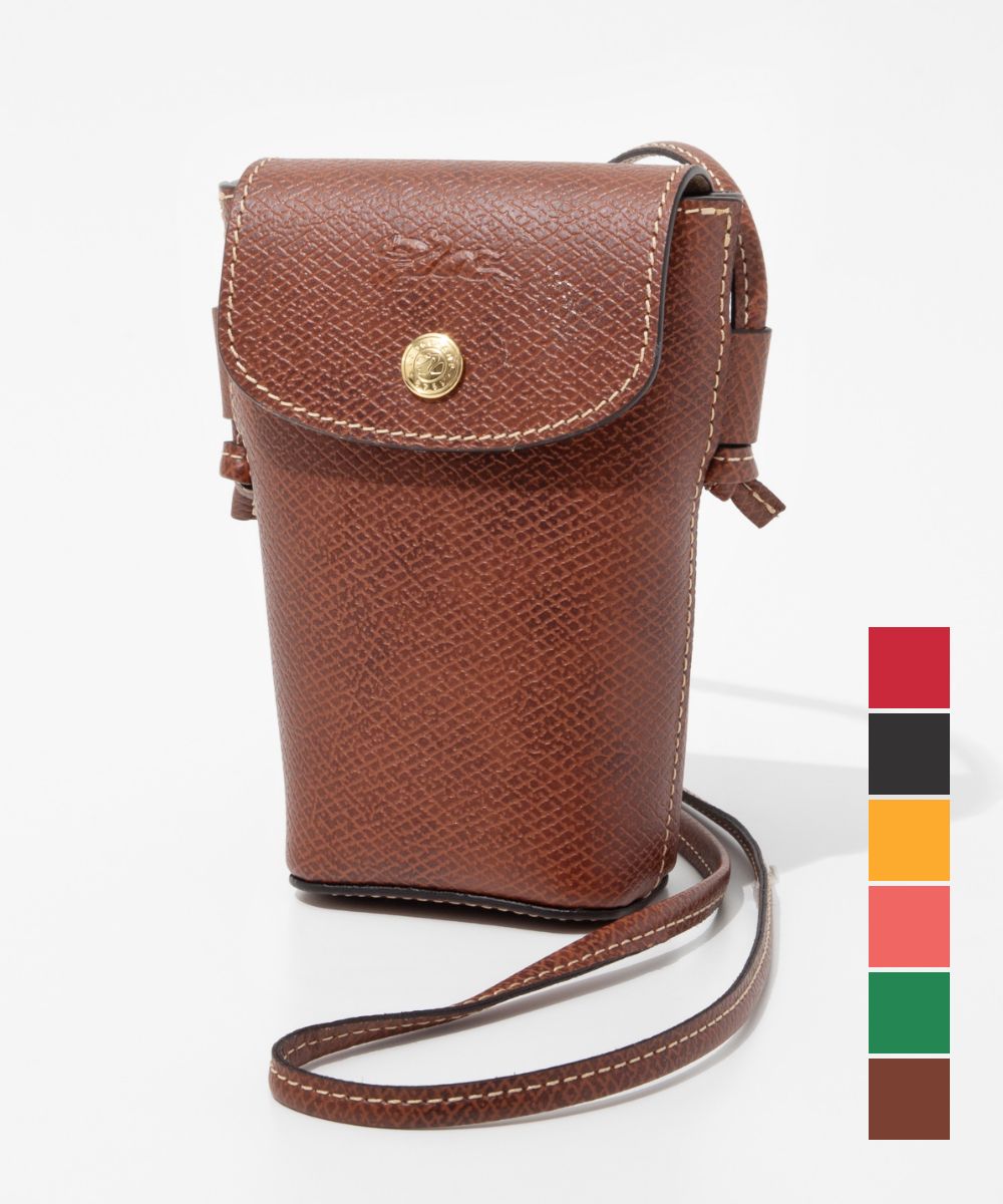 RONGCHAMP スマホケース LONGCHAMP LONGCHAMP Epure Phone case with leather lace smartphone case