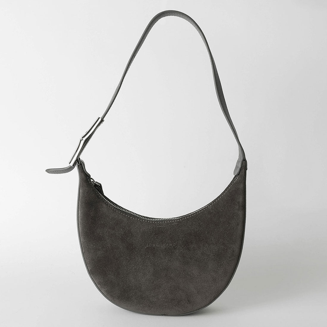 ロンシャン LONGCHAMP ハンドバッグ ロゾ スエード ホーボーバッグ Sサイズ 10217 HDM 123 DARK GREY （ダークグレー） ダークグレー