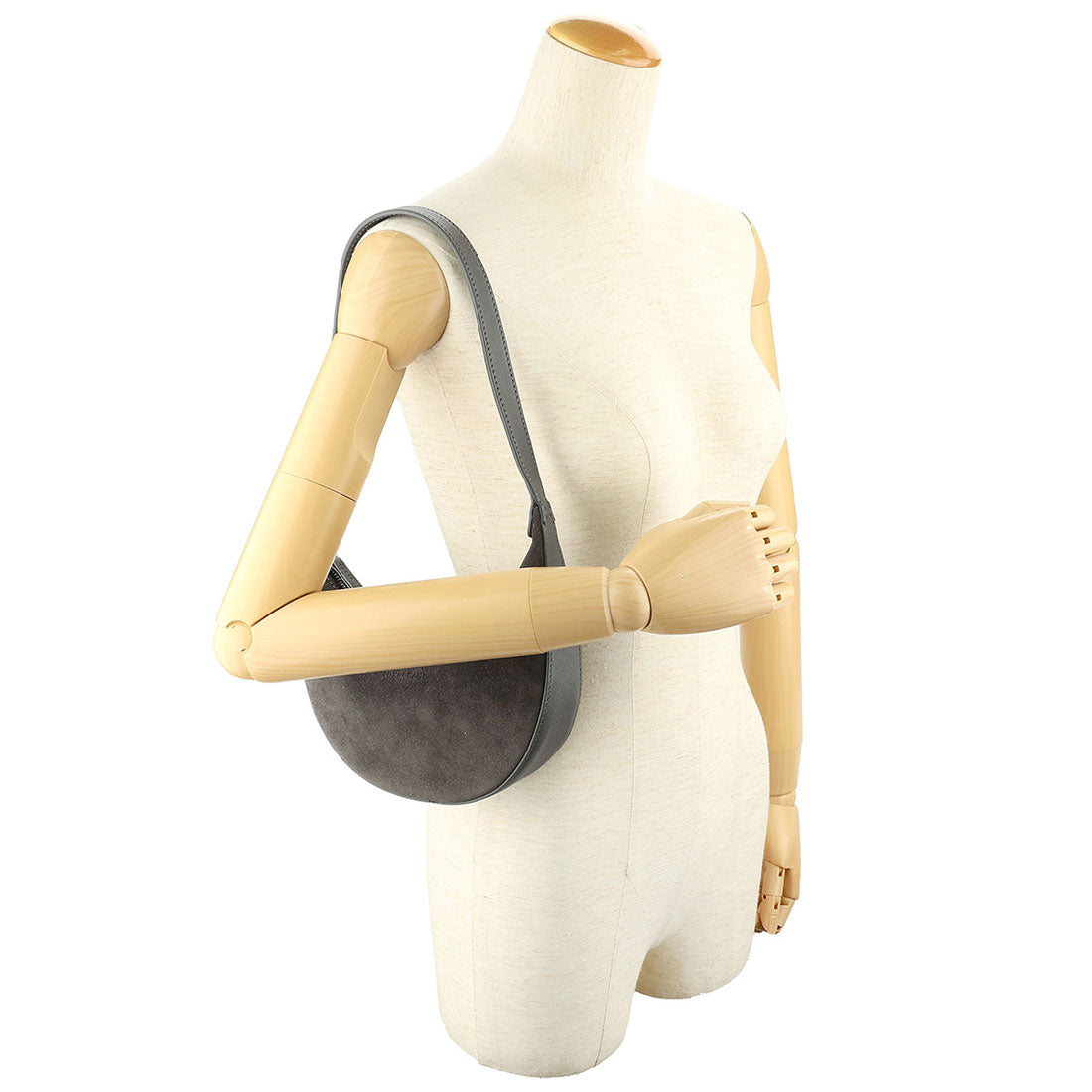 ロンシャン LONGCHAMP ハンドバッグ ロゾ スエード ホーボーバッグ Sサイズ 10217 HDM 123 DARK GREY （ダークグレー） ダークグレー