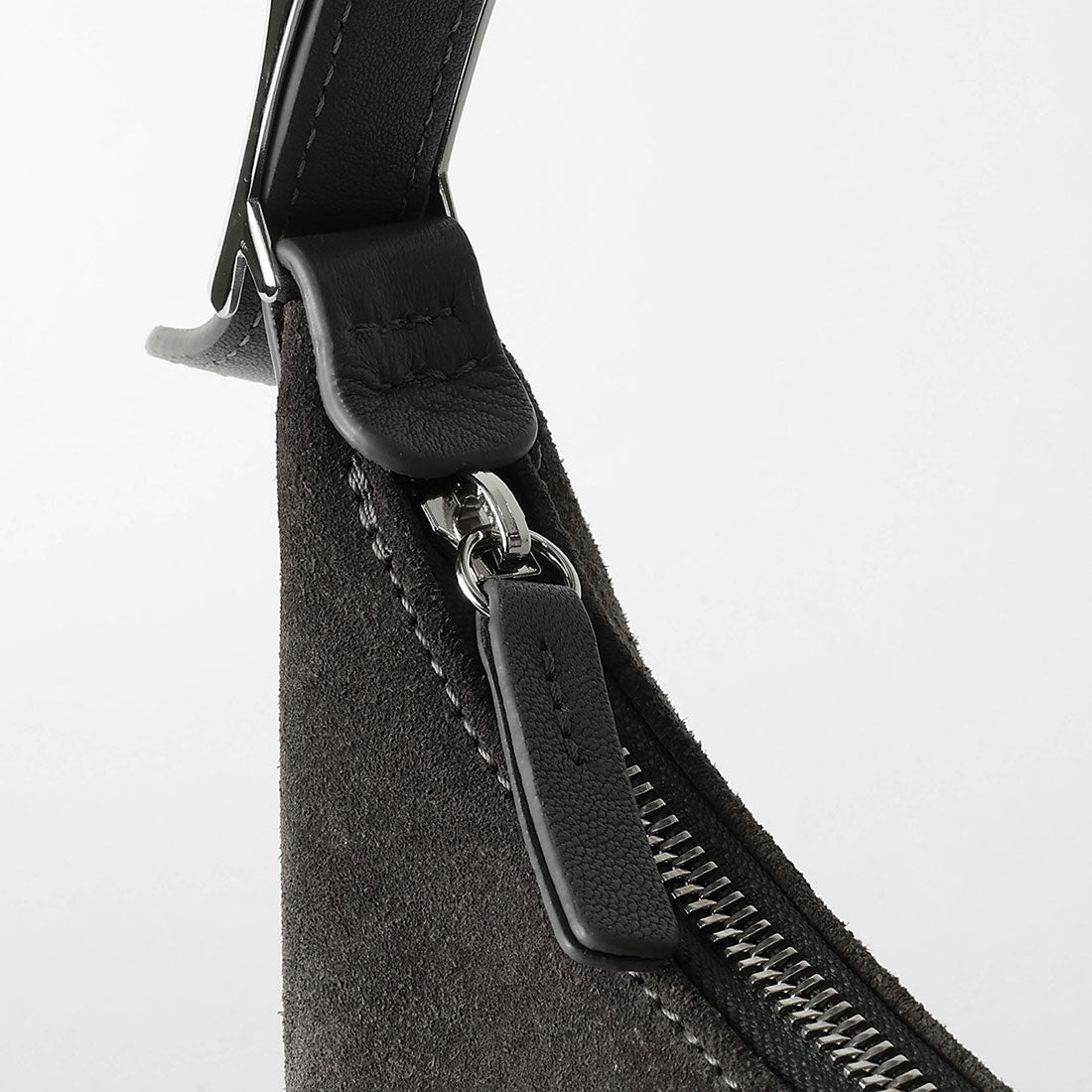 ロンシャン LONGCHAMP ハンドバッグ ロゾ スエード ホーボーバッグ Sサイズ 10217 HDM 123 DARK GREY （ダークグレー） ダークグレー