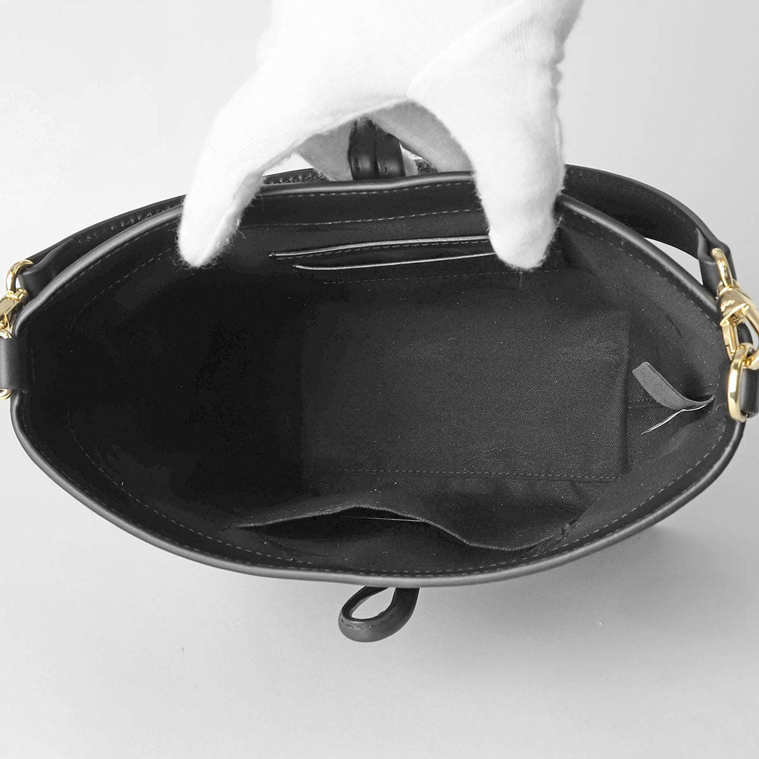 ロンシャン LONGCHAMP ハンドバッグ ル ロゾ XS バケットバッグ 10314 HGC 001 BLACK （/） /