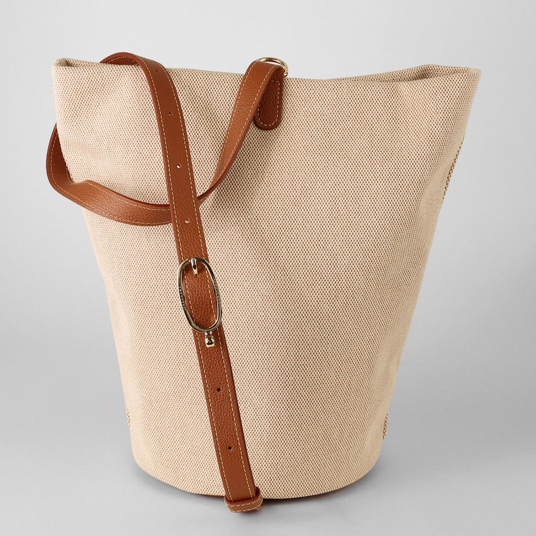 ロンシャン LONGCHAMP ショルダーバッグ ル フローネ トワル L バケットバッグ 10367 HJG 121 （カラメル） カラメル