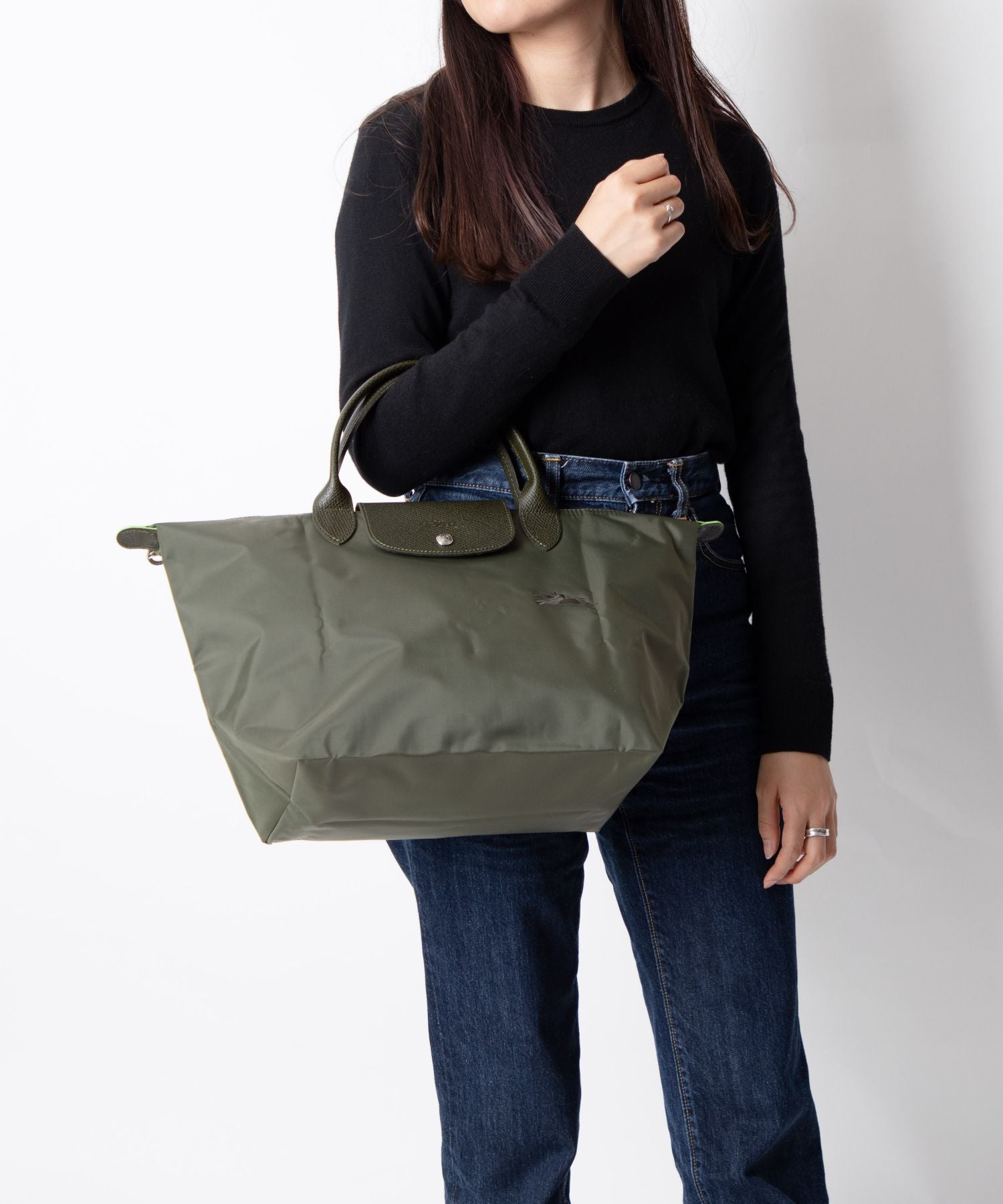 ロンシャン LONGCHAMP ル プリアージュ M LE PLIAGE 1623-919 ハンドバック レディース バッグ トップハンドルバッグ Mサイズ トートバッグ,グリーン