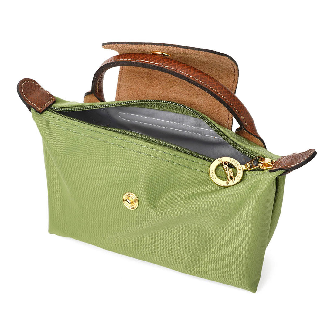 LONGCHAMP Pouch Le Pliage Original Handled Pouch 34175 089 P77 LICHEN