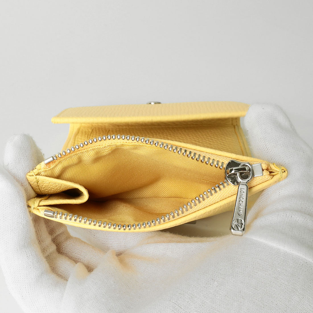 ロンシャン LONGCHAMP 3つ折り財布 ル ロゾ コンパクト ウォレット 30049 HFP M12 YELLOW CHICK （イエローチック） イエローチック