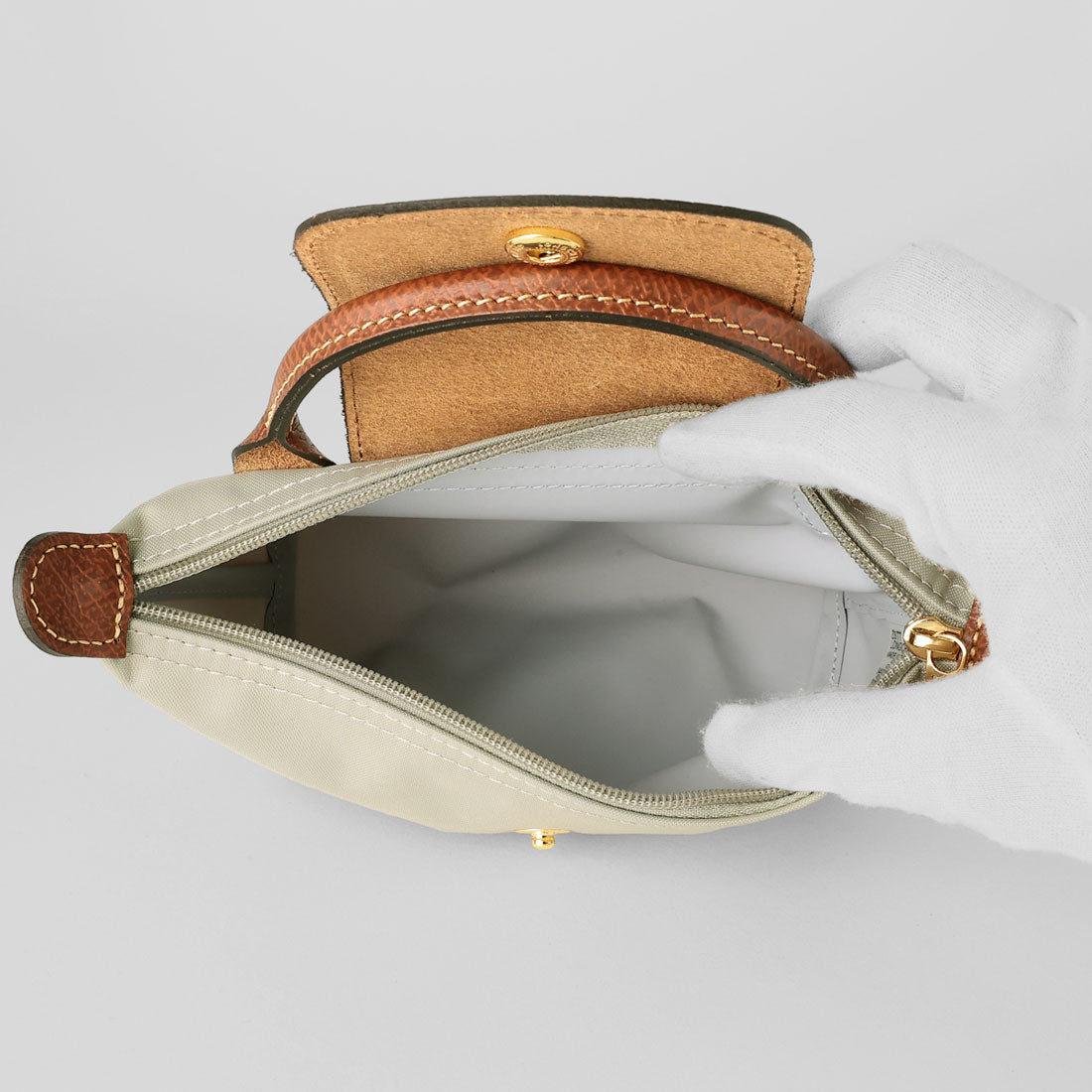 ロンシャン LONGCHAMP ポーチ ル プリアージュ オリジナル ハンドル付きポーチ 34175 089 349 （ガレ） ガレ