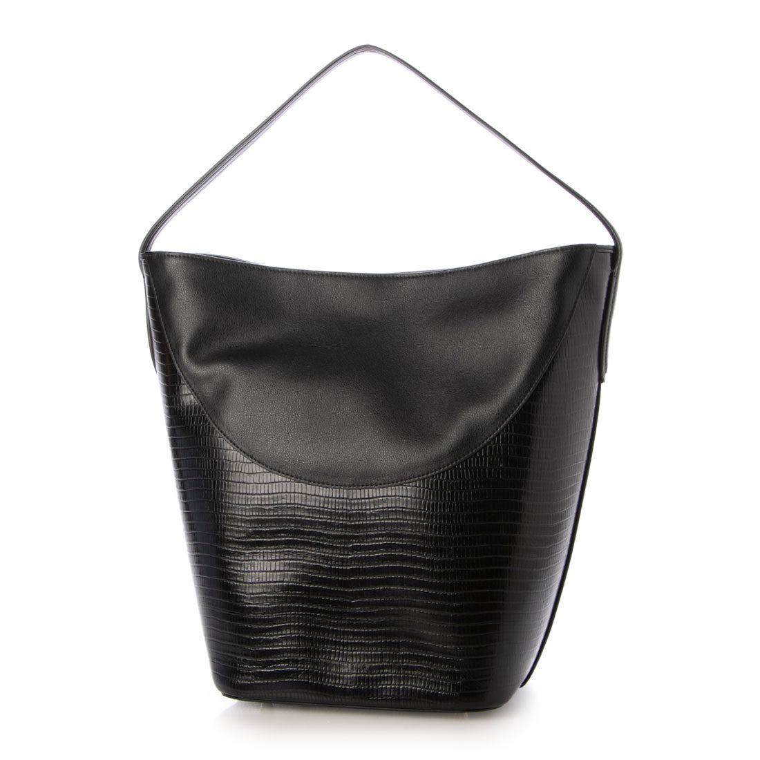 ルエブル LOEUVRE Partir Shoulder Large Lizard Embo （NOIR） NOIR