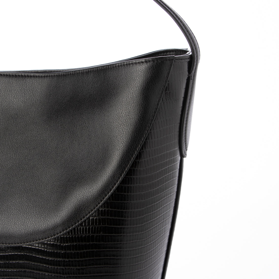 ルエブル LOEUVRE Partir Shoulder Large Lizard Embo （NOIR） NOIR