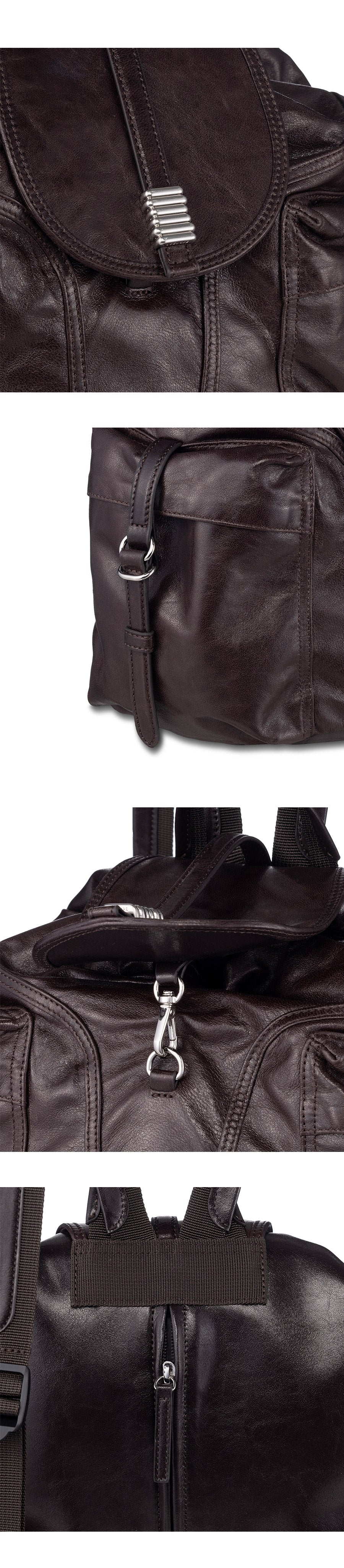 ルエブル LOEUVRE Scarabee Backpack Small (leather ver.) （SOFT BROWN） SOFT BROWN