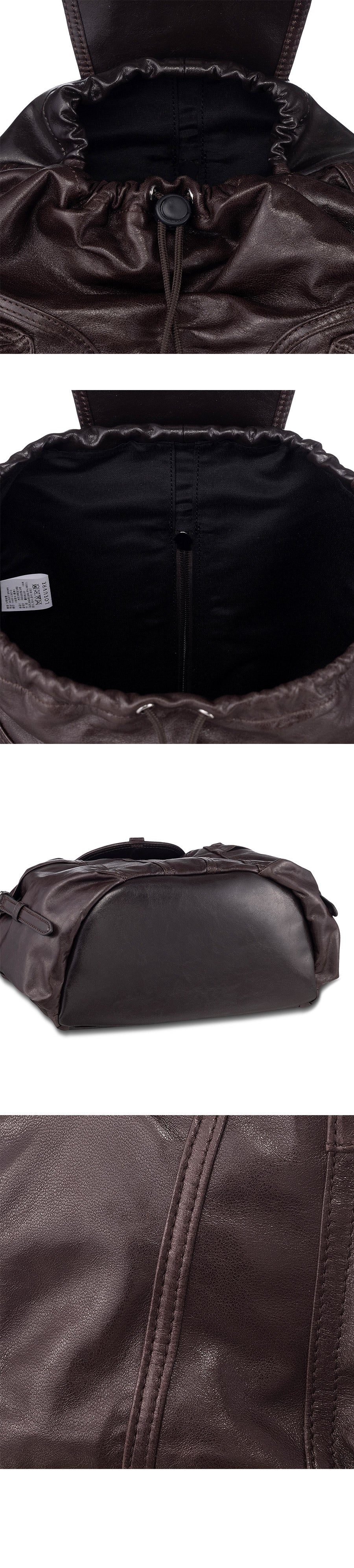 ルエブル LOEUVRE Scarabee Backpack Small (leather ver.) （SOFT BROWN） SOFT BROWN