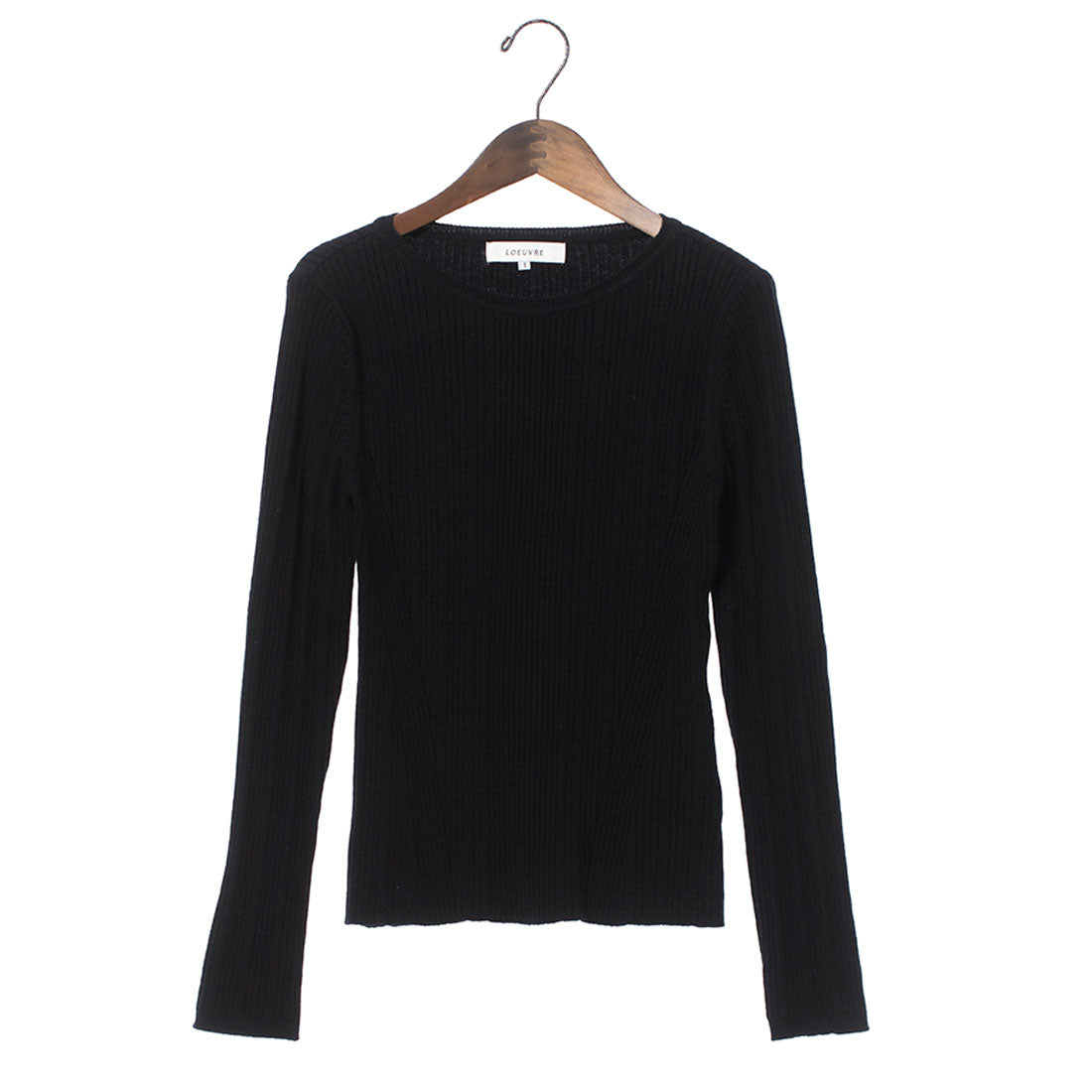 ルエブル LOEUVRE [SET]Layered Wrap Skirt + Slim fit Pullover - 01