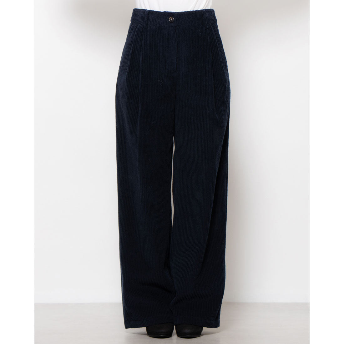 ルエブル LOEUVRE Corduroy Tuck Pants - 01
