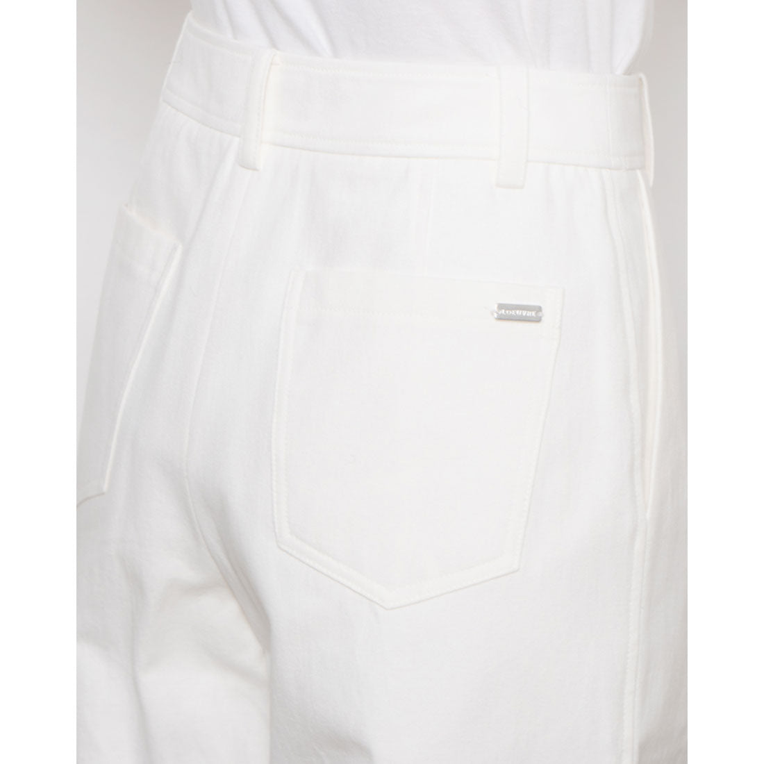 ルエブル LOEUVRE One-Tucked Cotton Wide Pants - 01