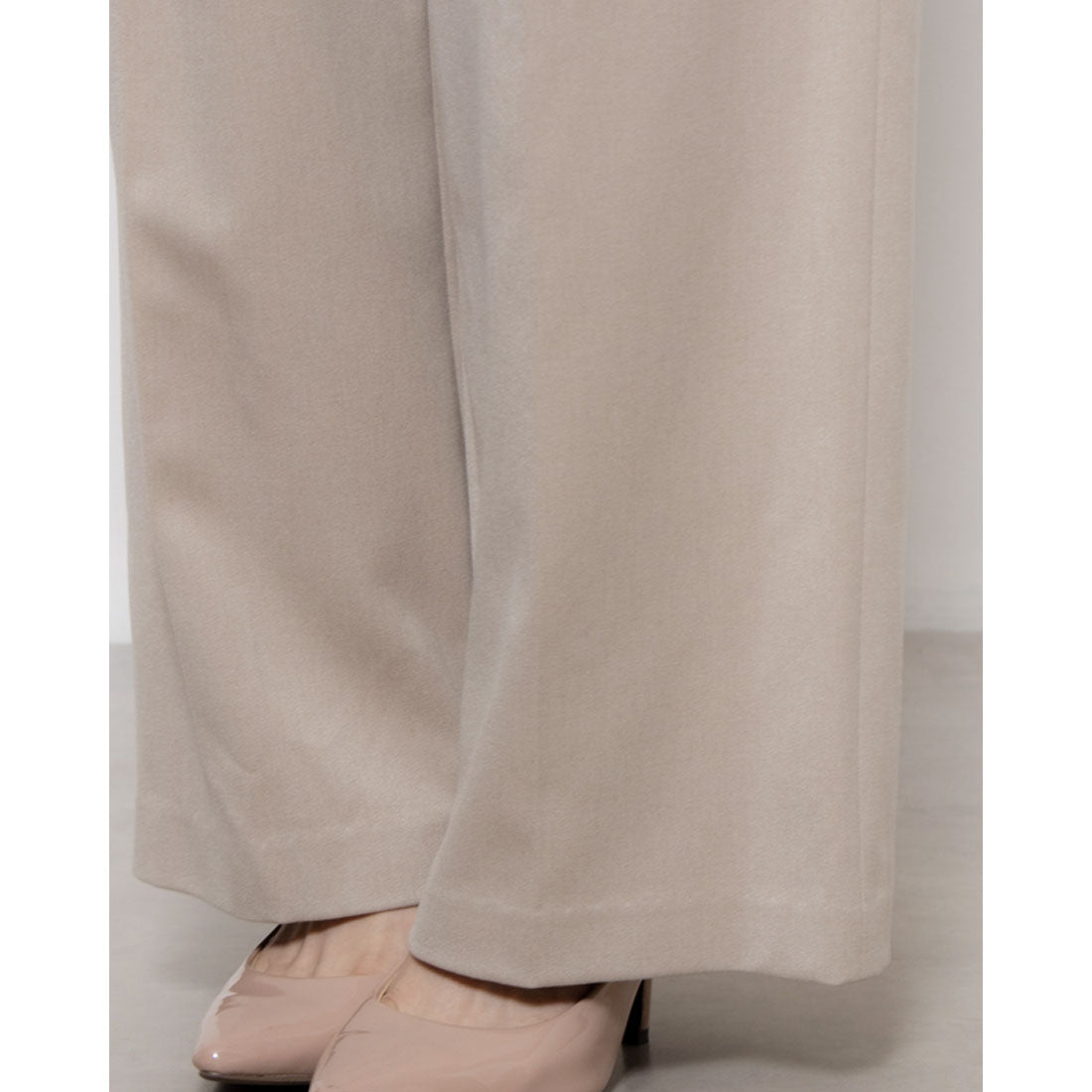 ルエブル LOEUVRE Wool blended one-tuck pants - 01