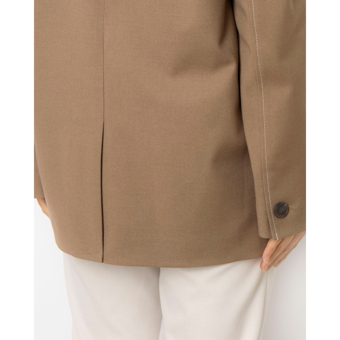 ルエブル LOEUVRE Collarless Oversized Jacket - 00 （D/BEIGE） D/BEIGE