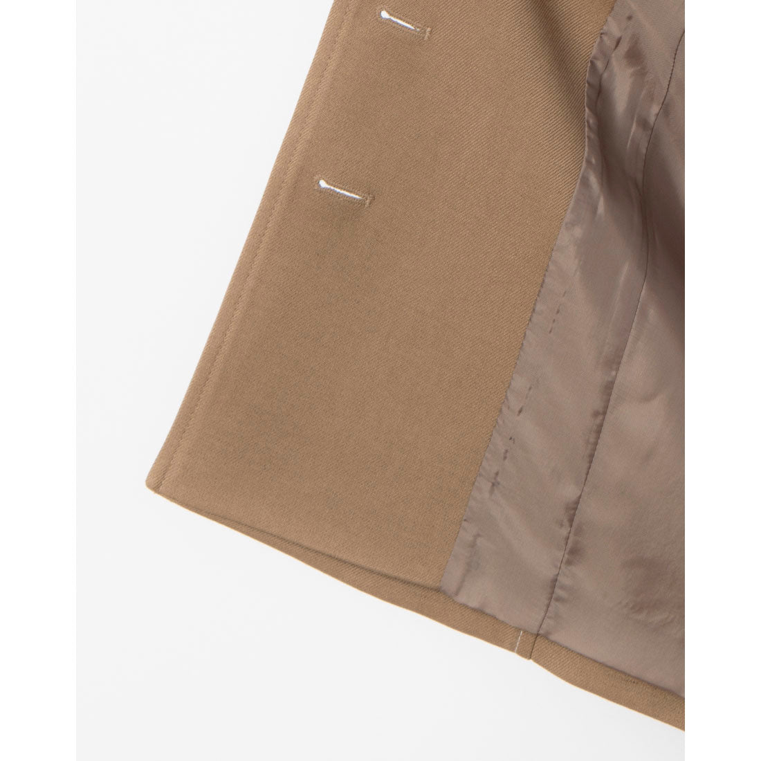 ルエブル LOEUVRE Collarless Oversized Jacket - 00 （D/BEIGE） D/BEIGE