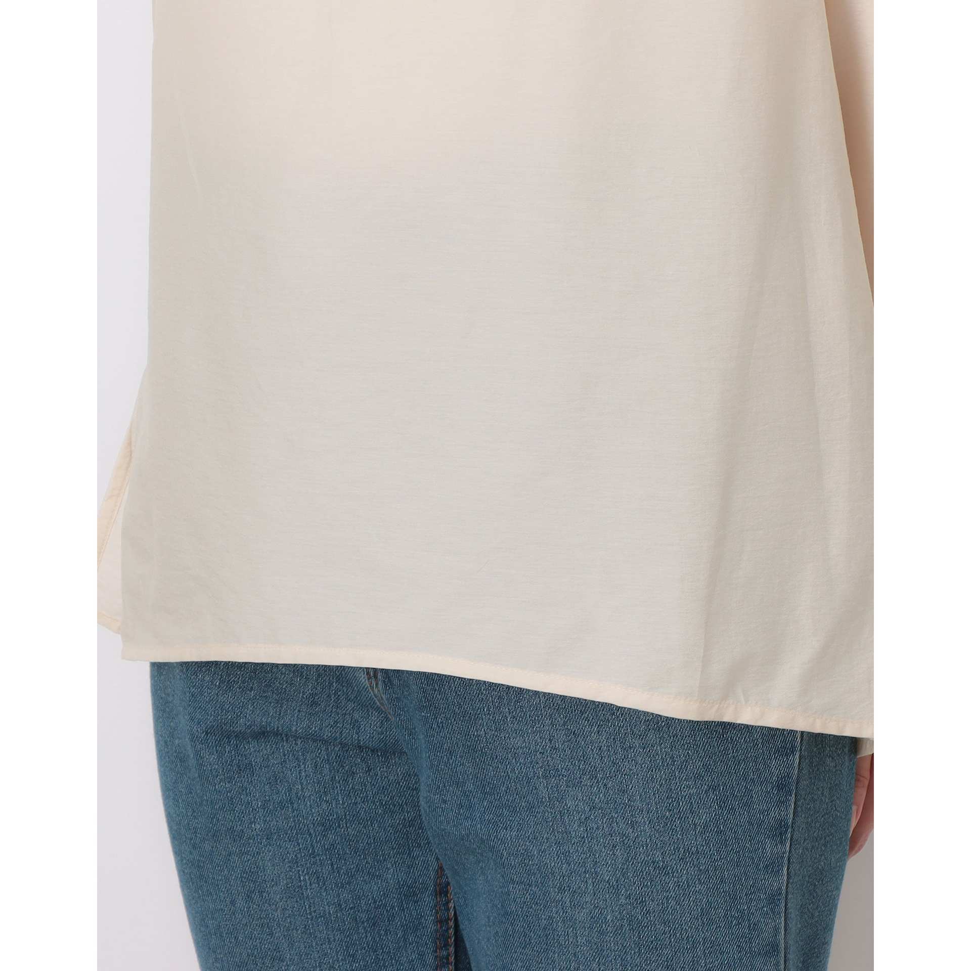 ルエブル LOEUVRE Draped Scarf Blouse - 01 （BUTTER BEIGE） BUTTER BEIGE