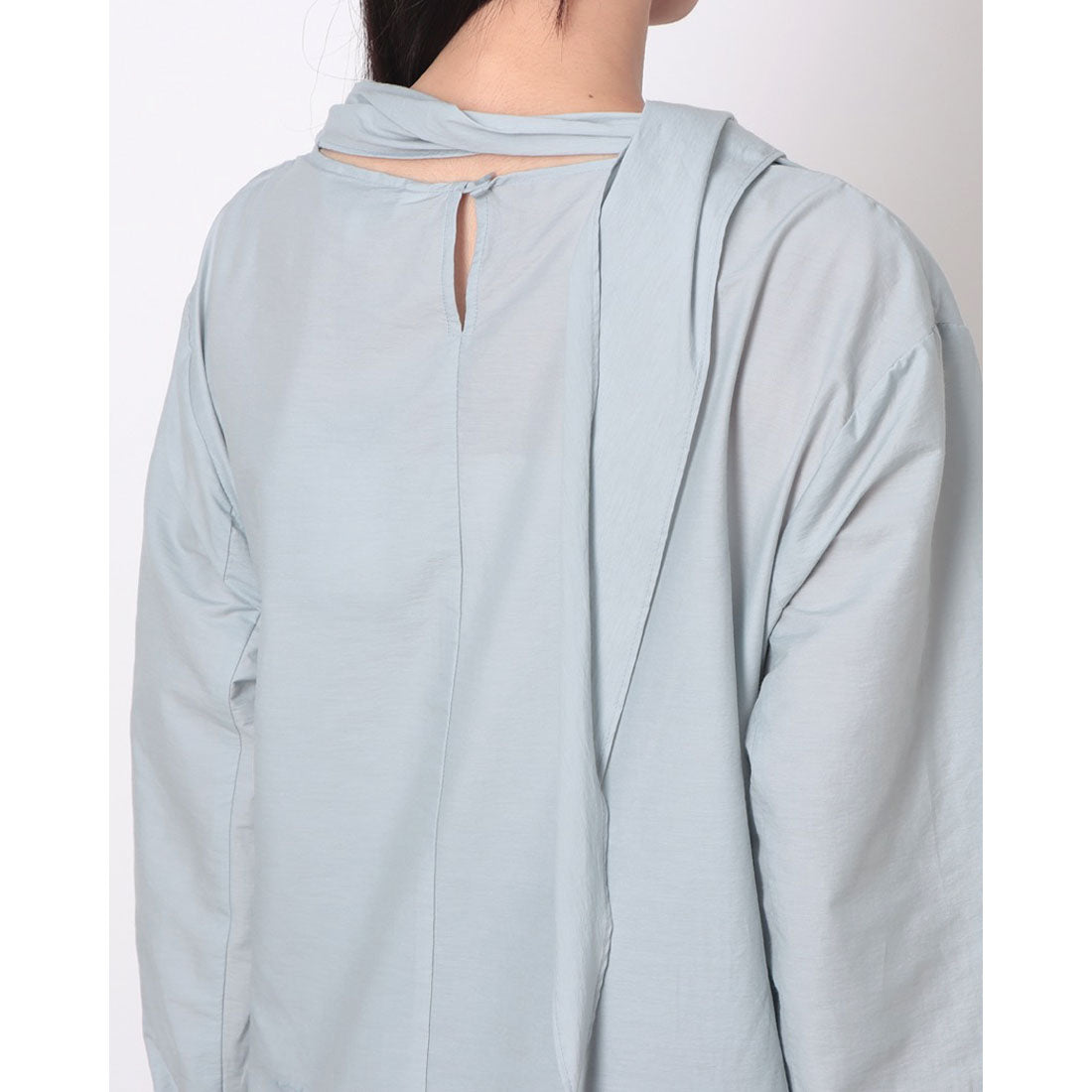 ルエブル LOEUVRE Draped Scarf Blouse - 01 （SOFT BLUE） SOFT BLUE
