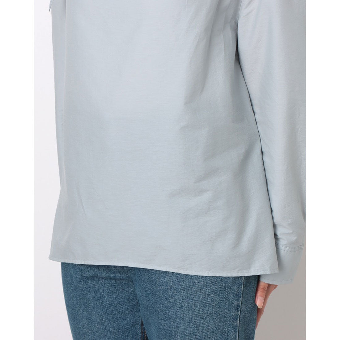 ルエブル LOEUVRE Draped Scarf Blouse - 01 （SOFT BLUE） SOFT BLUE