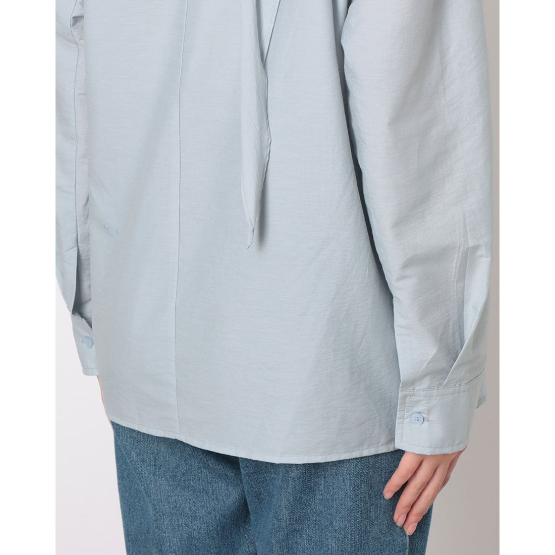 ルエブル LOEUVRE Draped Scarf Blouse - 01 （SOFT BLUE） SOFT BLUE