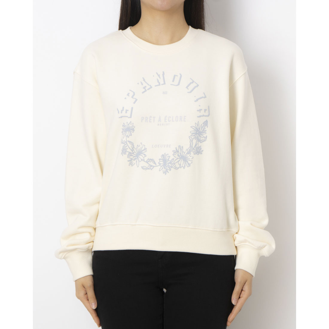 ルエブル LOEUVRE Graphic Sweatshirt - 00 （L/BEIGE） L/BEIGE
