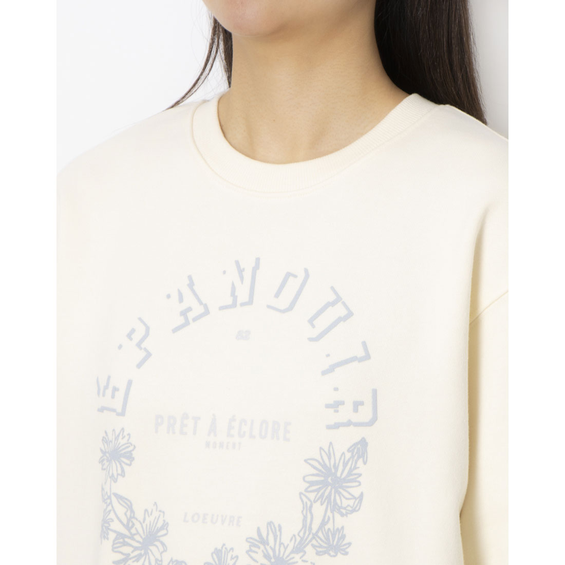 ルエブル LOEUVRE Graphic Sweatshirt - 00 （L/BEIGE） L/BEIGE