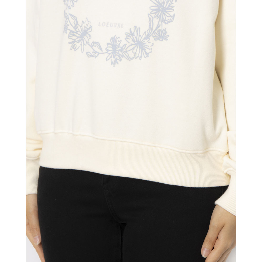 ルエブル LOEUVRE Graphic Sweatshirt - 00 （L/BEIGE） L/BEIGE