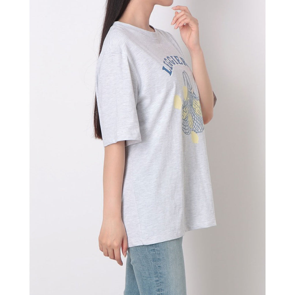 ルエブル LOEUVRE Fruit-motive Loose-fit Half Sleeve T-shirt （BUTTER BEIGE） ルエブル LOEUVRE Fruit-motive Loose-fit Half Sleeve T-shirt