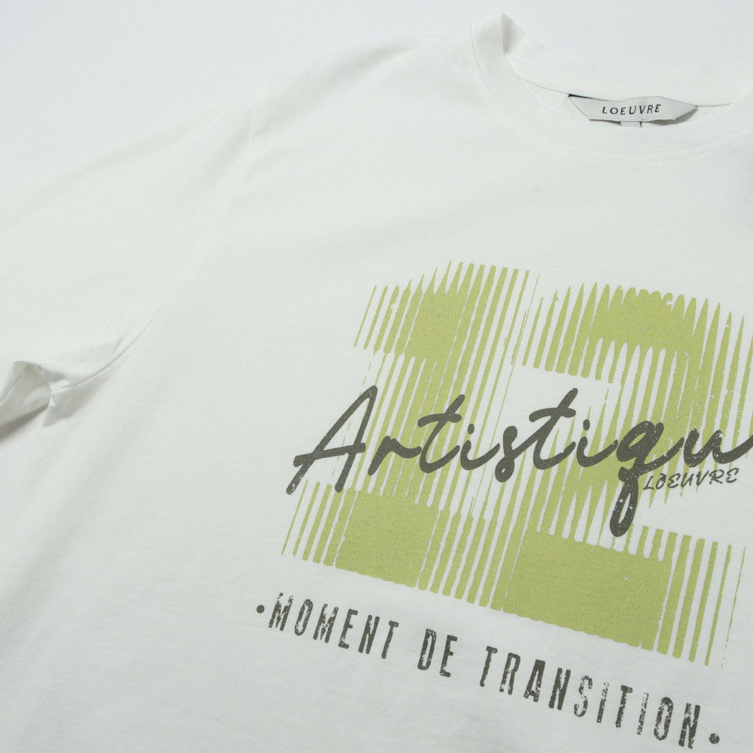 ルエブル LOEUVRE Crack Print Boxy T-shirt （O/WHITE） O/WHITE