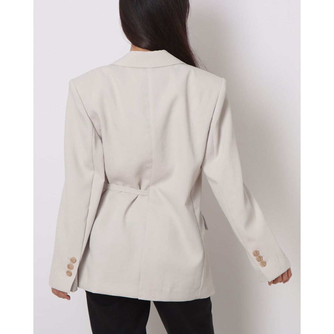 ルエブル LOEUVRE Belted Single Jacket （9F ECRU BEIGE） 9F ECRU BEIGE