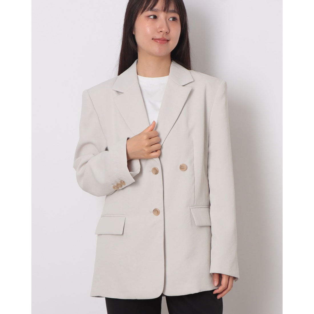 ルエブル LOEUVRE Belted Single Jacket （9F ECRU BEIGE） 9F ECRU BEIGE